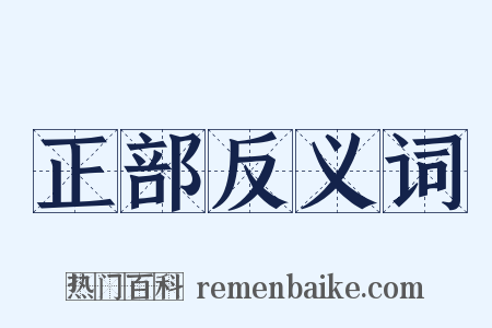 正部反义词是什么意思的图片